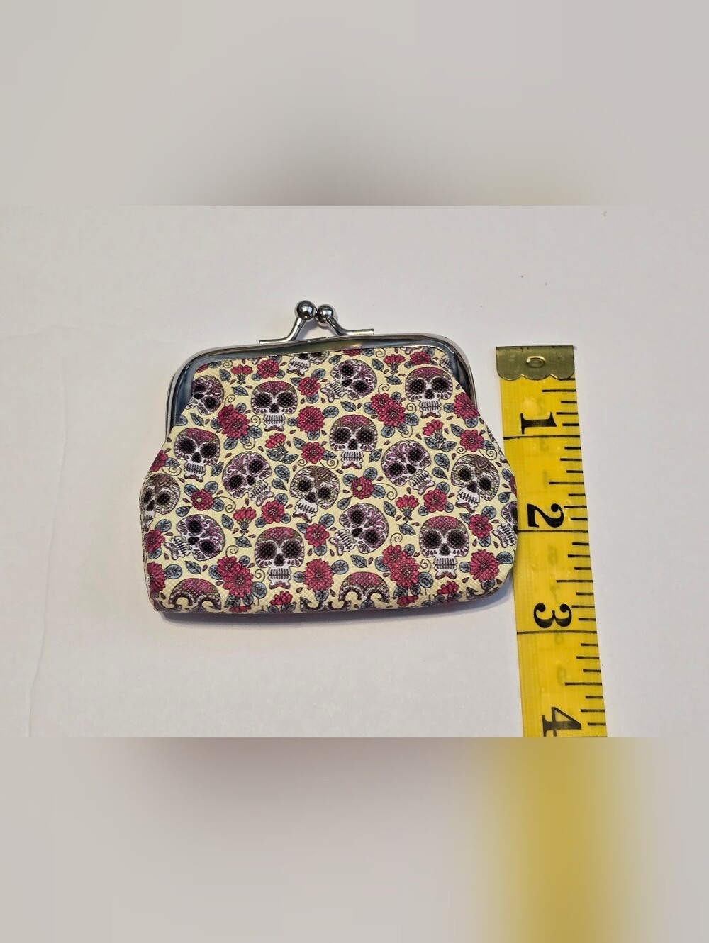 👛 Boutique Coin Purse Lot 3pc Rainbow Fur Skull Flamingo Clasp 🌈🦩 - Picture 4 of 4